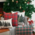thumbnail image 4 of Christmas Pillow Covers 18x18 Christmas Decorations Watercolor Blue Green Christmas Tree Rustic Style Nature Forest Print Decorative Throw Pillows Winter Christmas Decor, 4 of 6