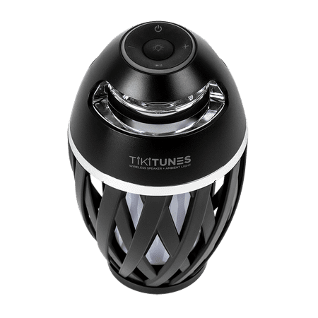 Limitless Innovations - TikiTunes Portable Bluetooth Wireless Speaker (Bundle) with Adjustable 40” Pole and Ground Stake - Black