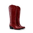 thumbnail image 3 of DREAM PAIRS Women’s Knee High Western Cowboy Boots Retro Embroidered Square Toe Cowgirl Boots, 3 of 8