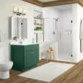 thumbnail image 2 of Pemberly Row Wood Vanity Without Top in Hunter Green-Unassembled 30", 2 of 9
