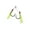 Green, variant on Mustad Assist Hook W,Flash-1 4,0, White Hooks