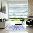 thumbnail image 6 of Ahgly Company Indoor Square Patterned Lavender Blue Area Rugs, 3' Square, 6 of 6