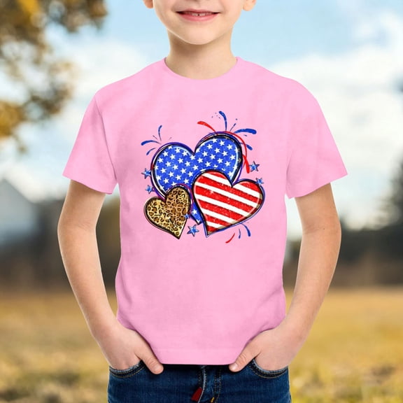 Gzbliryd Happy Easter Day T-Shirt Short Sleeve Tops Short Sleeve Cotton Tee Tops for Girl Short Sleeve Tops (Pink,12-13 Years)