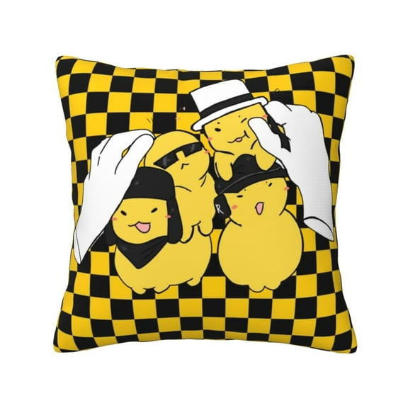 Forsaken Gubby Throw Pillow Cover Home Decor, Art Deco Pillowcase Cushion Cover for Bed Sofa Living Room, Square Pillow Case 1pc 16x16