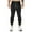 Black, variant on Tejiojio Men's and Big Men's Relaxed Fit Men's Drawstring Zipper Pocket Running Fitness Pants