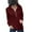Red, variant on Futezty Womens Fashion Quarter Zip Stand Sweatshirts Long Sleeve Plain Casual Ladies Pullovers Shirts Tops