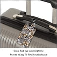 thumbnail image 3 of Square 2Pack PU Leather zebra Cruise Luggage Tag with Privacy Cover and Name ID Tag for Travel Handbags Backpacks Luggage Tags, 3 of 6