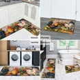 thumbnail image 5 of 2 Pieces Ergonomics Rooster Hen Chicks Kitchen Rugs and Mat Microfiber Cushioned Non-Slip Kitchen Rugs and Mats Used for Floor Home, 5 of 6