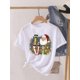 thumbnail image 1 of Camiseta de manga corta con estampado de árbol para mujer, blusa bonita de los años 90, ropa de Navidad, camiseta estampada, 1 of 5