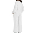 thumbnail image 7 of Brilliant Womens Plus Size Tops Women 2024 Color Sports Suit Casual Sports Hoodie Pant Two-piece Set Clearance Clothes under $5.00, 7 of 7
