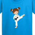 thumbnail image 4 of Inktastic Karate Girl, Cute Girl, Brown Hair, Black Belt Youth T-Shirt, 4 of 5