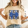 thumbnail image 3 of Coquette Cheer Shirt Blue Team Sport Cheerleading T-shirt Sizes S-5XL, 3 of 5
