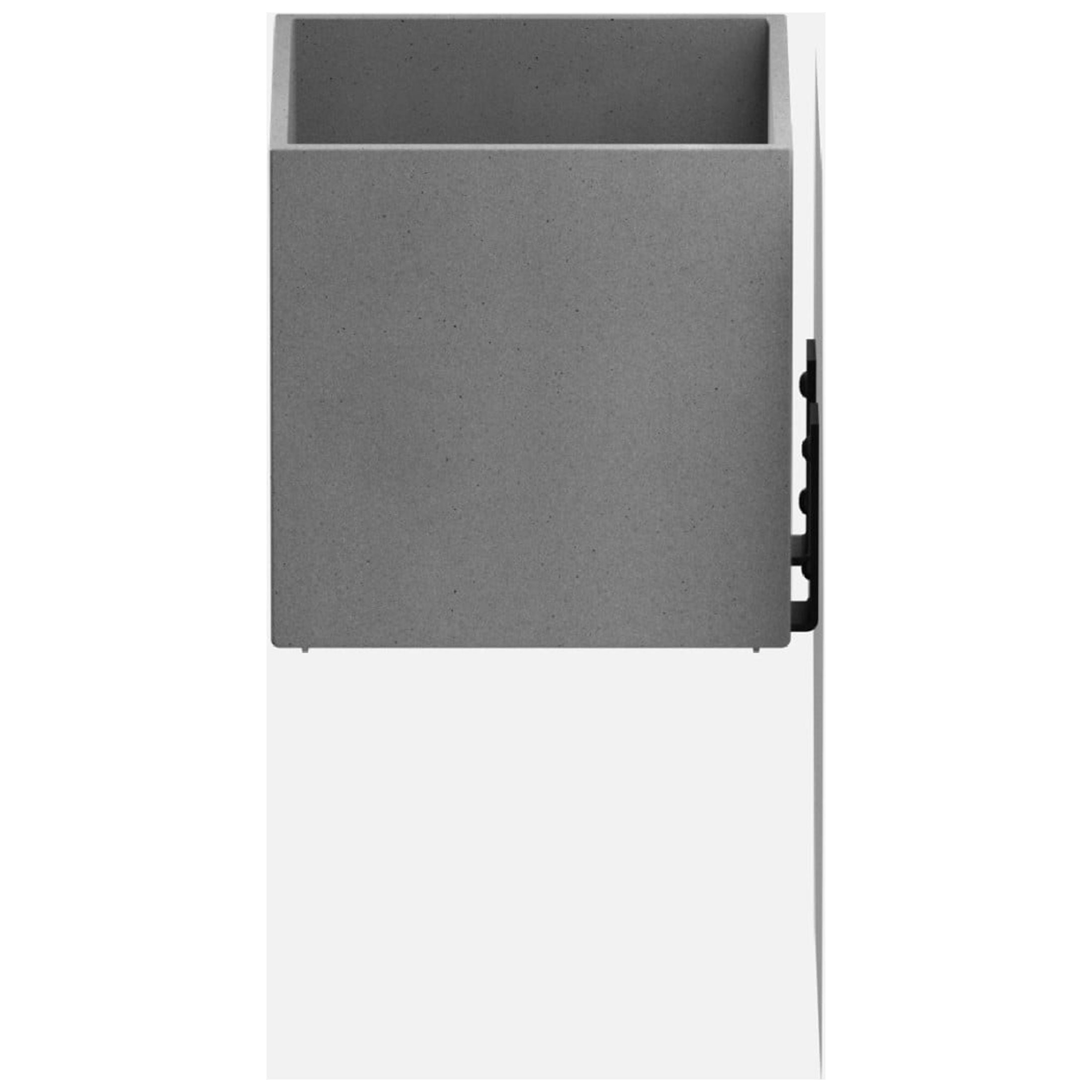 Veadek Geo Series Cube Hanging 5" Planter - Gray