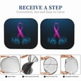 thumbnail image 6 of Sikiie Two Human Hands are Holds Pink Ribbon Awareness Print Foldable Car Windshield Sun Visor, Car Window Sunshade Suitable for Sedan, SUV and Truck Car Accessories-Small, 6 of 6