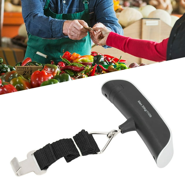 LYUMO Luggage Scale Portable Hand Held 50kg Digital Hanging Belt Scale With Backlit LCD Screen For Suitcase,Electronic Portable Scale,Luggage Weighing Scale