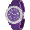 Brinley Co. Women's Rhinestone-Accented Roman Numeral Cuff Watch