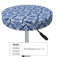 thumbnail image 2 of Goofa Stylized Flowers Vintage Boho Printed Stool Covers Round, Waterproof Round Bar Stool Covers Anti-Slip Round Bar Stool Seat Cover with Elastic Bands Durable -13 inch, 2 of 7