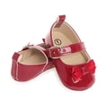 thumbnail image 5 of Yoyauz Baby Girl Mary Jane Shoes Anti Slip Rubber Sole Ballet Slippers Princess Dress Wedding Shoes Newborn Kids Shoes Toddler Shoes（0-12 Month）, 5 of 6