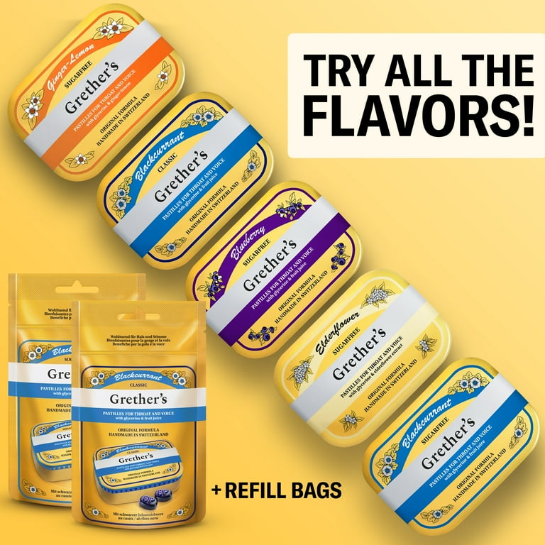Grether's Blackcurrant Pastilles Travel Refill Pouch Ethiopia