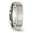 thumbnail image 4 of Stainless Steel Ridged Edge 6mm Brushed and Polished Band, 4 of 7