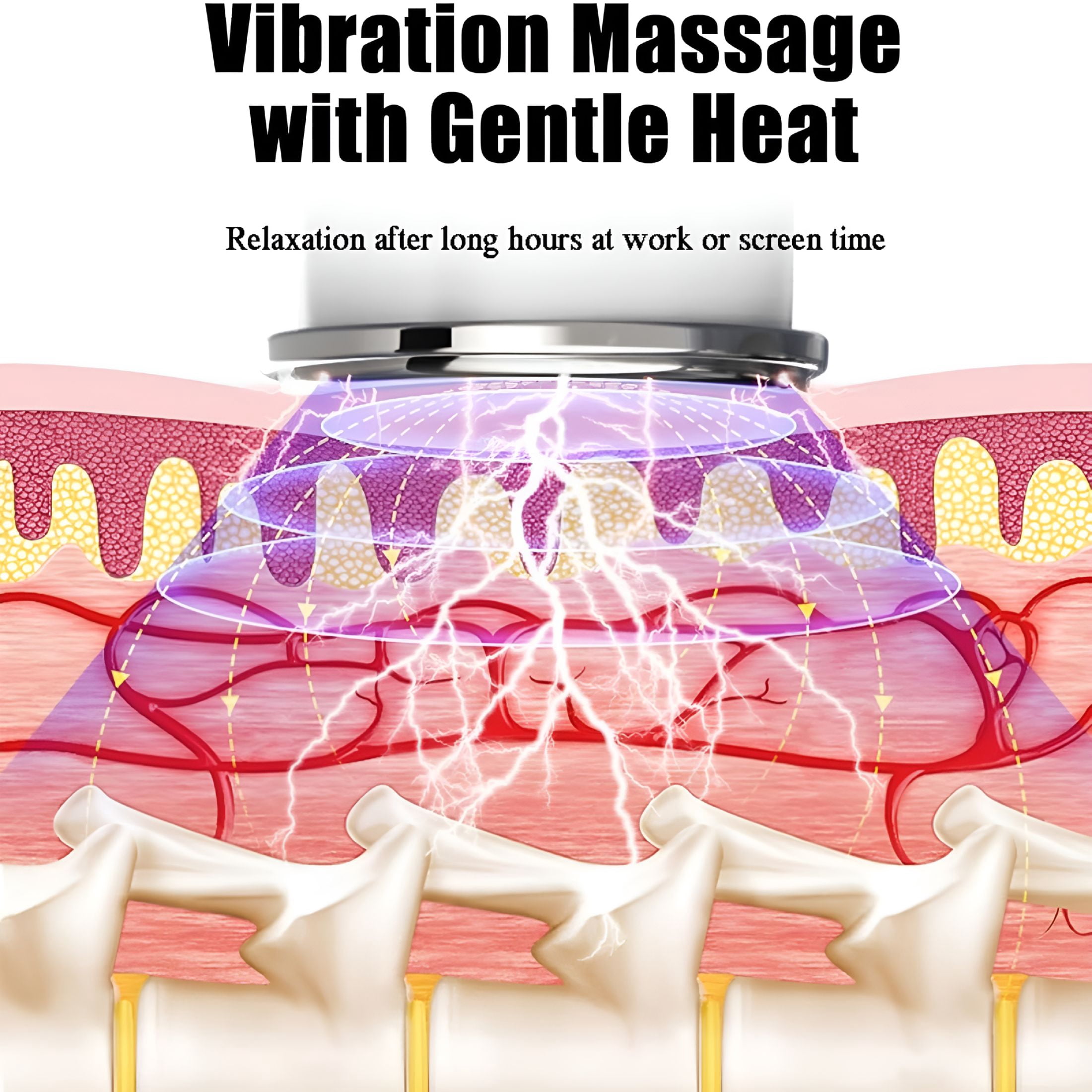 OITY Neck Massager with Heat-6 Modes&15 Intensities,4-Head Vagus Nerve Device for Deep Muscle&Shoulder Pain Relief
