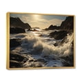 thumbnail image 2 of Designart "Beach Photo Calm Tide IV" Landscapes Floater Framed Wall Art Print, 2 of 7