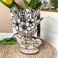 thumbnail image 4 of Mother's Day Card Gift for Mom Birthday Card Wood Flower Bouquet Card DIY, 4 of 9