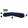 thumbnail image 4 of Meridian Furniture Julia Navy Velvet Modular Sectional, 4 of 5