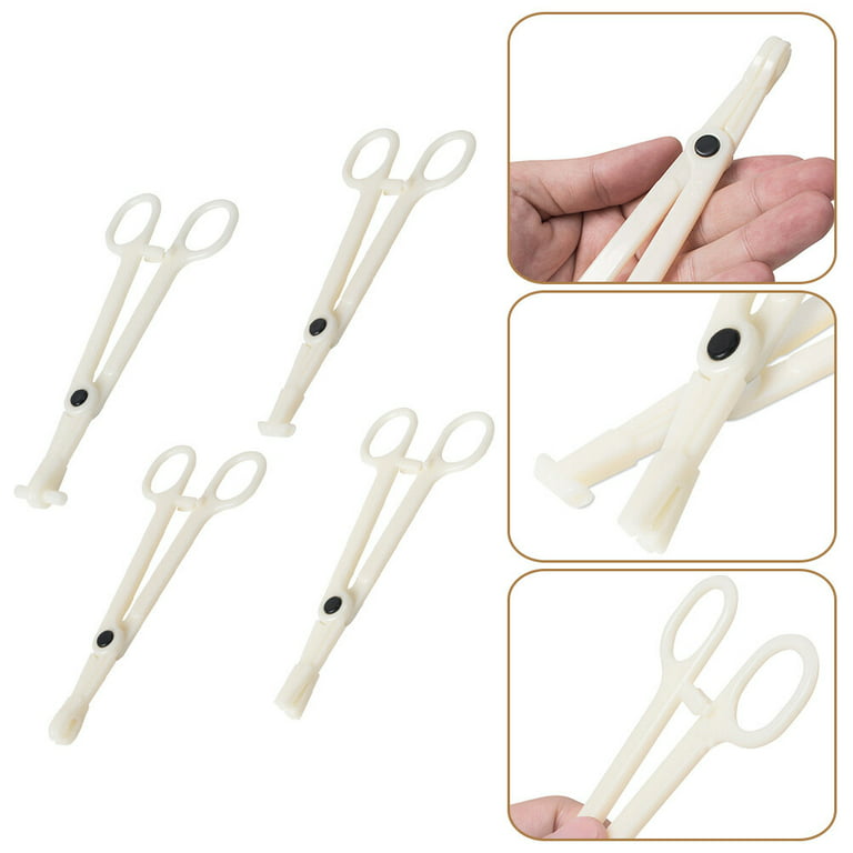 4Pcs Disposable Piercing Clamps Safe Plastic Tattooing Piercing Auxiliary  Tools 