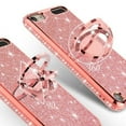 thumbnail image 4 of New Apple iPod Touch 5/6th/7th Generation Case Glitter Bling Ring Stand for Girl Women - Rose Gold, 4 of 6