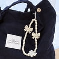 thumbnail image 5 of Wrapables Charms and Beads Cell Phone Wrist Strap, Keychain, Bag Charm (Set of 2), Bows and Pearls, 5 of 6