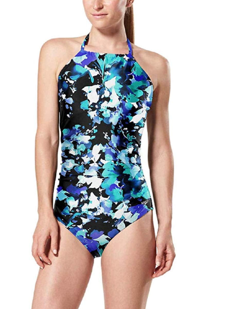 Speedo Women's Floral Print One-Piece Swimsuit, Size XXLarge