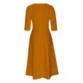thumbnail image 5 of Guzom Wedding Guest Dresses for Women Fall- Elegant Long Sleeve Maxi Dresses V-Neck 2023 Formal Dresses Yellow, 5 of 7