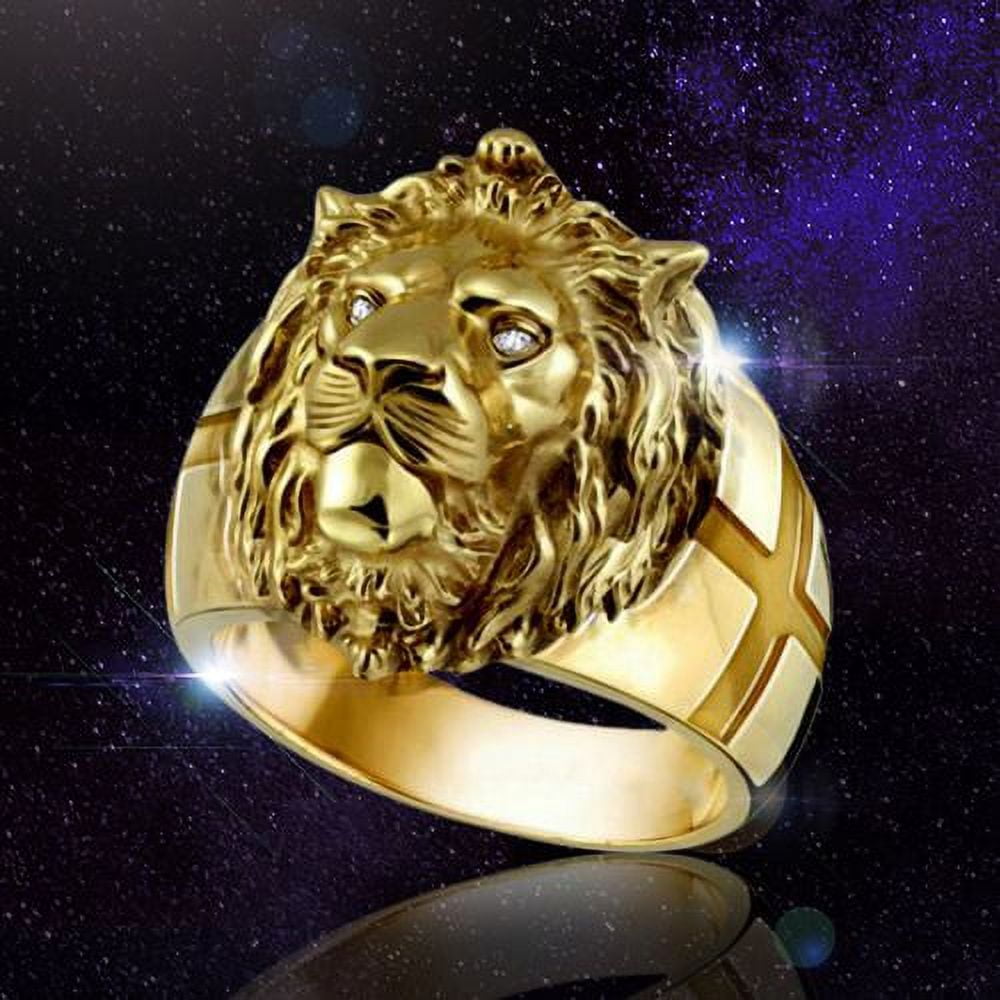 Mens Ring Large Lion Gold Ring Animal Ring Signet Ring Men 18K Gold Signet Ring  Gold Rings for Men Gold Rings Jewelry Gift Him - Etsy