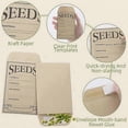 thumbnail image 2 of 200PCS Seed Packets Envelopes, Self Sealing Kraft Small Seed Envelopes for Seed Storage Resealable Seed Saving Envelopes, 2 of 4