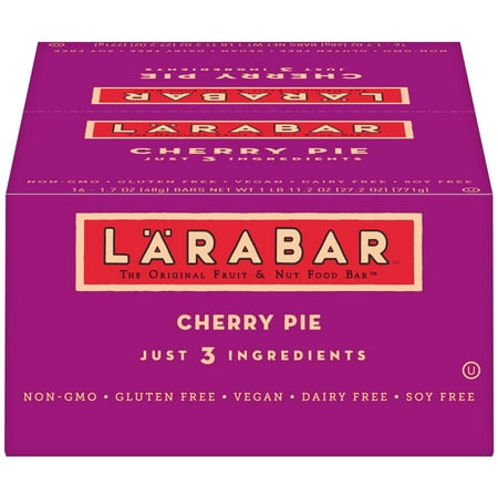 Larabar Gluten Free Bar, Cherry Pie, 1.7 oz Bars (16 (The Best Cherry Pie)