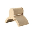 thumbnail image 1 of kusrkot Pont en Arche pour Chat Planche à Gratter Ondulée Stable Recyclable Planche à Gratter pour Chat Marron Taille m, 1 of 9
