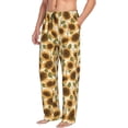 thumbnail image 2 of Daiia Autumn Sunflowers Men's Sleep Pant with Pockets and Drawstring,Pajama Pants-Large, 2 of 9