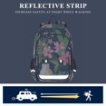 thumbnail image 5 of FORMRS Unisex School Backpack 17" Student Travel Bag with Laptop Compartment, Green Floral, 5 of 7