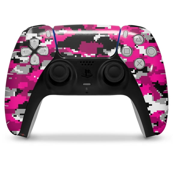 WraptorSkinz Skin Wrap compatible with the Sony PS5 DualSense Controller WraptorCamo Digital Camo Hot Pink (CONTROLLER NOT INCLUDED)