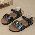 thumbnail image 2 of TAIAOJING Toddler Summer Girls Large Sized Casual Sandals With Colorful Prints Comfortable Sandals For Outdoor Use Beach Shoes. Cozy 9-9.5Y, 2 of 9