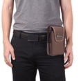 thumbnail image 1 of Bolsa Bolso 5 uds bolso de cuero para tarjetas de moda para hombre cartera con cremallera monedero bolsillo para teléfono (marrón), 1 of 7