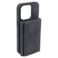 thumbnail image 3 of Funda protectora para teléfono 2 en 1 con recortes precisos y soporte para tarjetas con ventosa magnética para iPhone, color negro para iPhone 14 Pro, 3 of 15