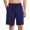 Blue, variant on Plebaso Men's Shorts Elastic Waist Drawstring Casual Shorts Solid Color Comfy Lounge Shorts with Pockets