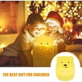 thumbnail image 5 of Luz nocturna portátil para niños, control remoto táctil de silicona, luz nocturna LED multicolor recargable por USB, regalo de cumpleaños, luz nocturna de oso sonriente oso de fresa Electrónica, 5 of 5