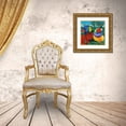thumbnail image 3 of Vitaletti, Carolee 20x20 Gold Ornate Wood Framed with Double Matting Museum Art Print Titled - Birds in Paradise II, 3 of 4