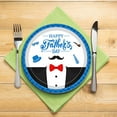 thumbnail image 3 of Fmbmuo Plates Father's Day Paper 16 Pcs Fashion Prints Party Decorations, Decorative Whimsical Blue Supplies Kit for Birthday of Father, 3 of 5