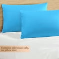 thumbnail image 6 of PiccoCasa 2 Pack Egyptian Cotton Pillowcases with Zipper Clourse King Blue, 6 of 8