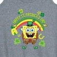 thumbnail image 3 of SpongeBob SquarePants - Spongebob Happy St Patricks Day - Women's Racerback Tank Top, 3 of 6