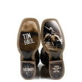 thumbnail image 2 of Men's Tin Haul Check Me Out Boots with Rodeo Sole Handcrafted Brown, 2 of 3